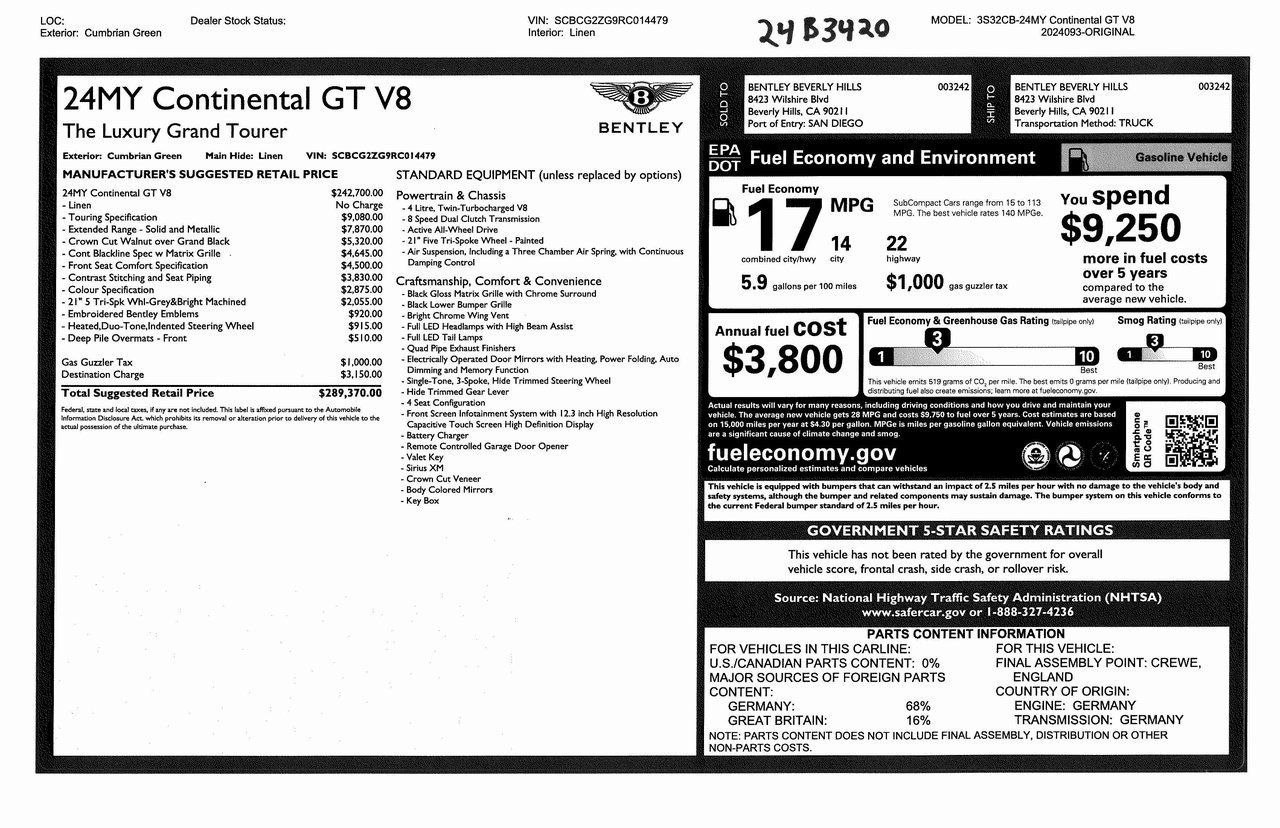 Buy New 2024 Bentley GT V8 (3)