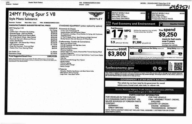 New 2024 Bentley Flying Spur S For Sale (11)